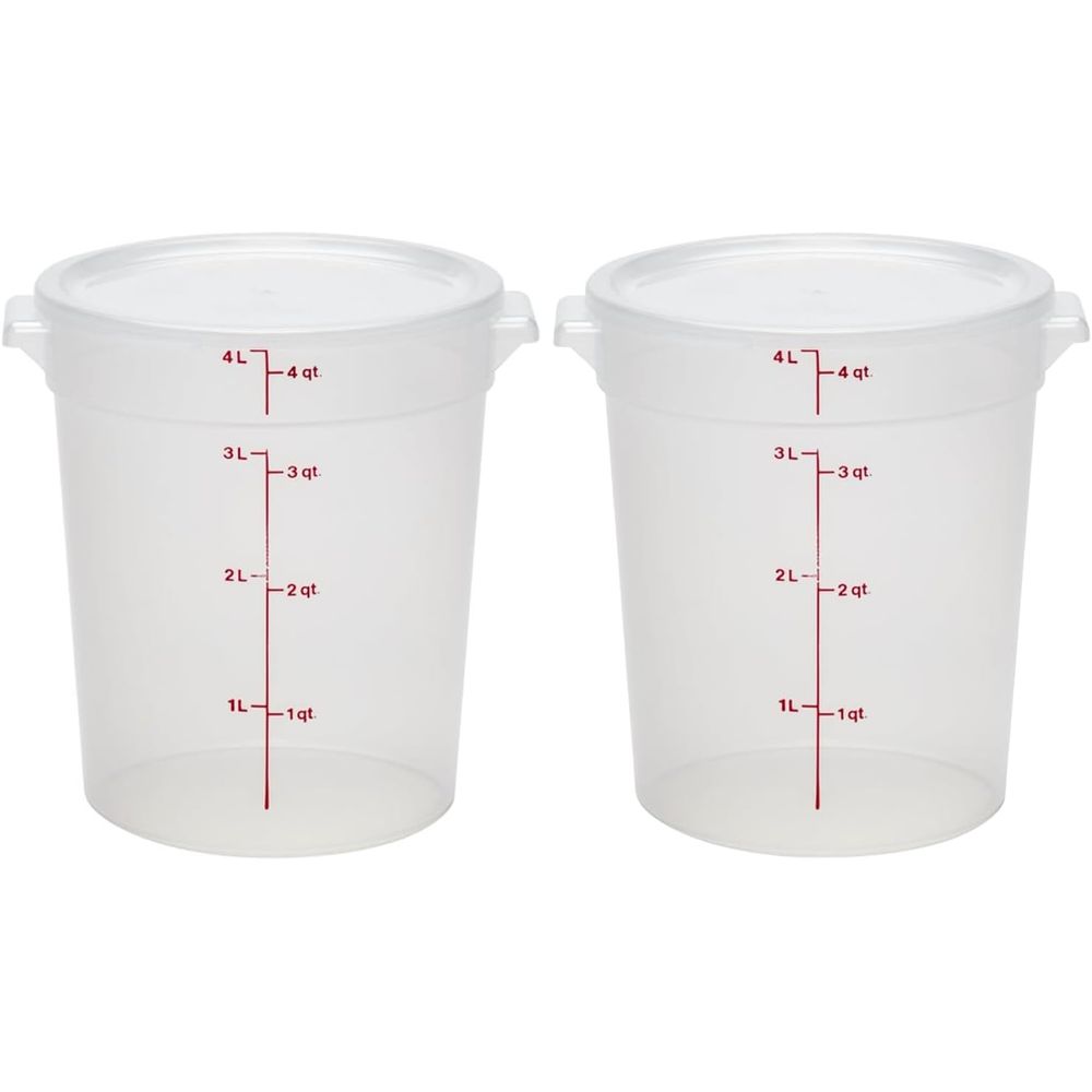 Food Storage Quart Containers - 4 Quart BPA İçermeyen Kapaklı Gıda