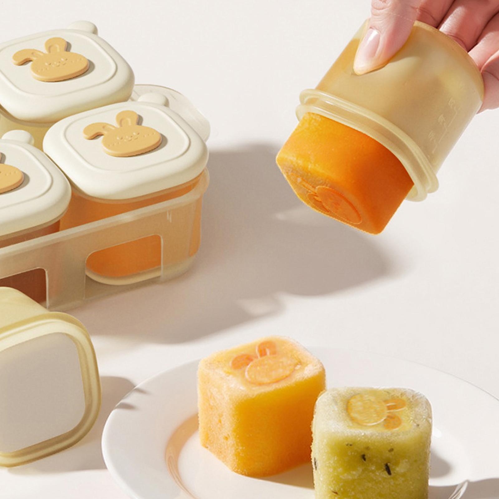 Food Storage Yogurt - Küp Gıda Dondurucu Tepsisi Çocuk Yoğurt