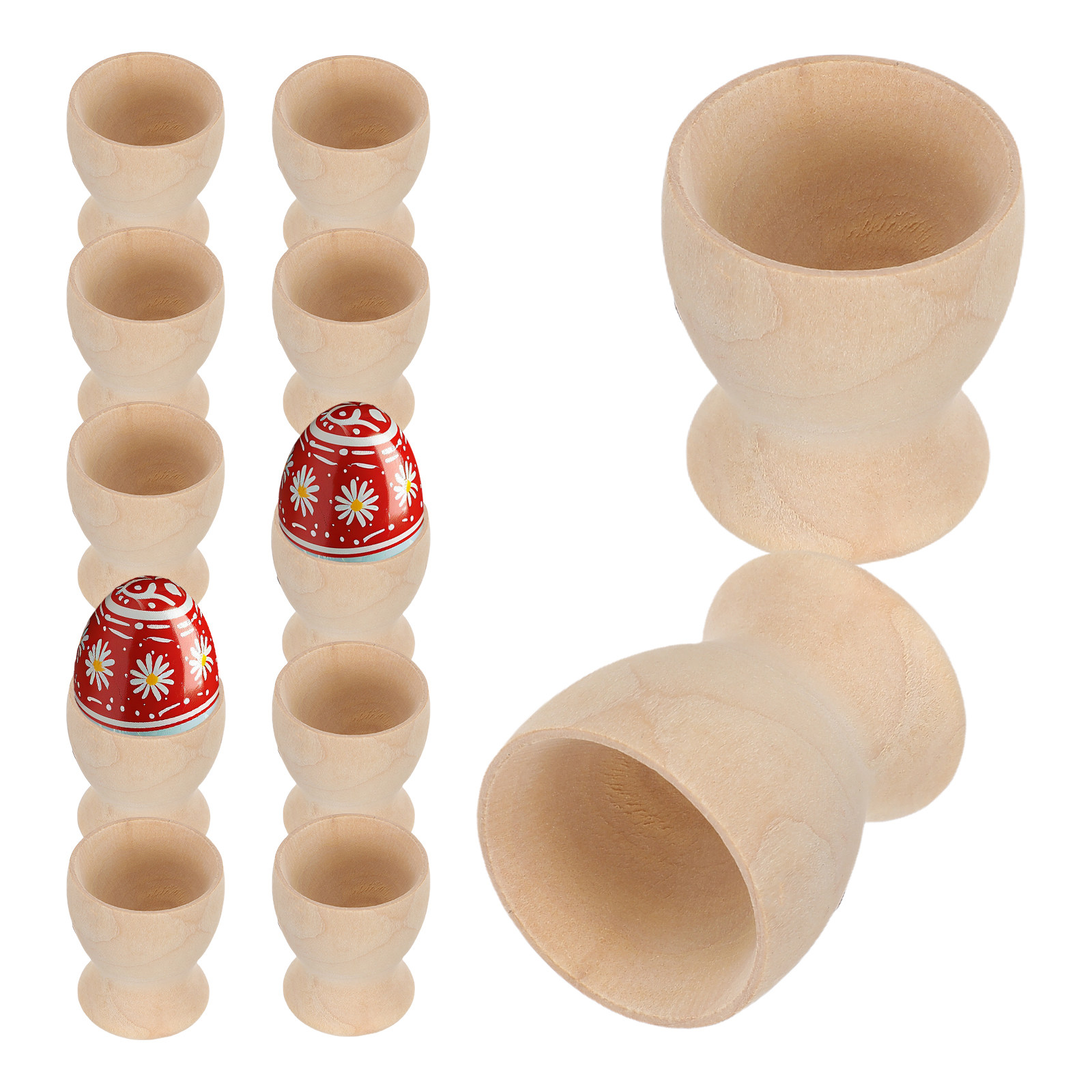 Egg Storage Holder - 12 adet ahşap yumurta kabı DIY