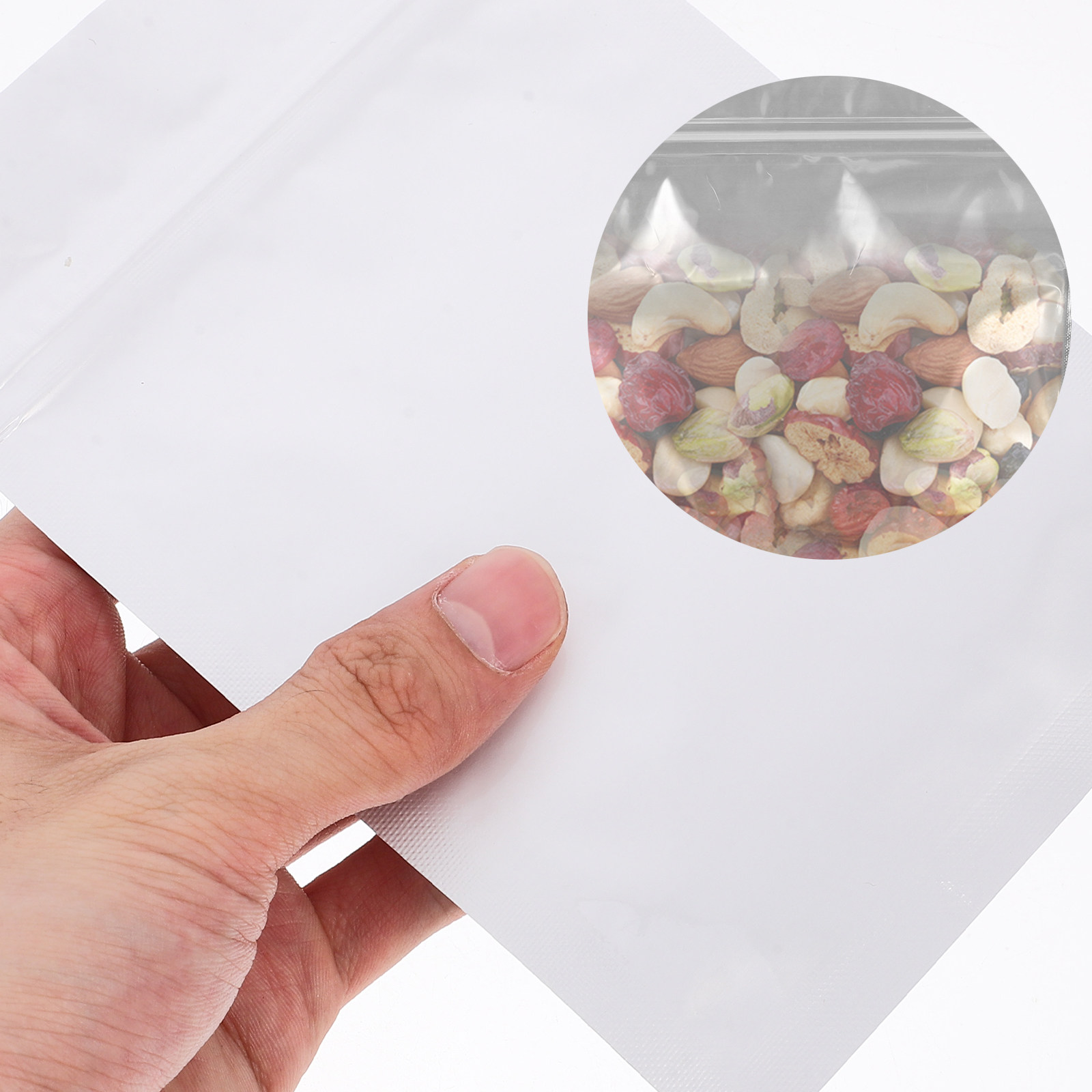 Food Storage Bag - 50 Adet Hava Geçirmeyen Kapatılabilir Poşetler,