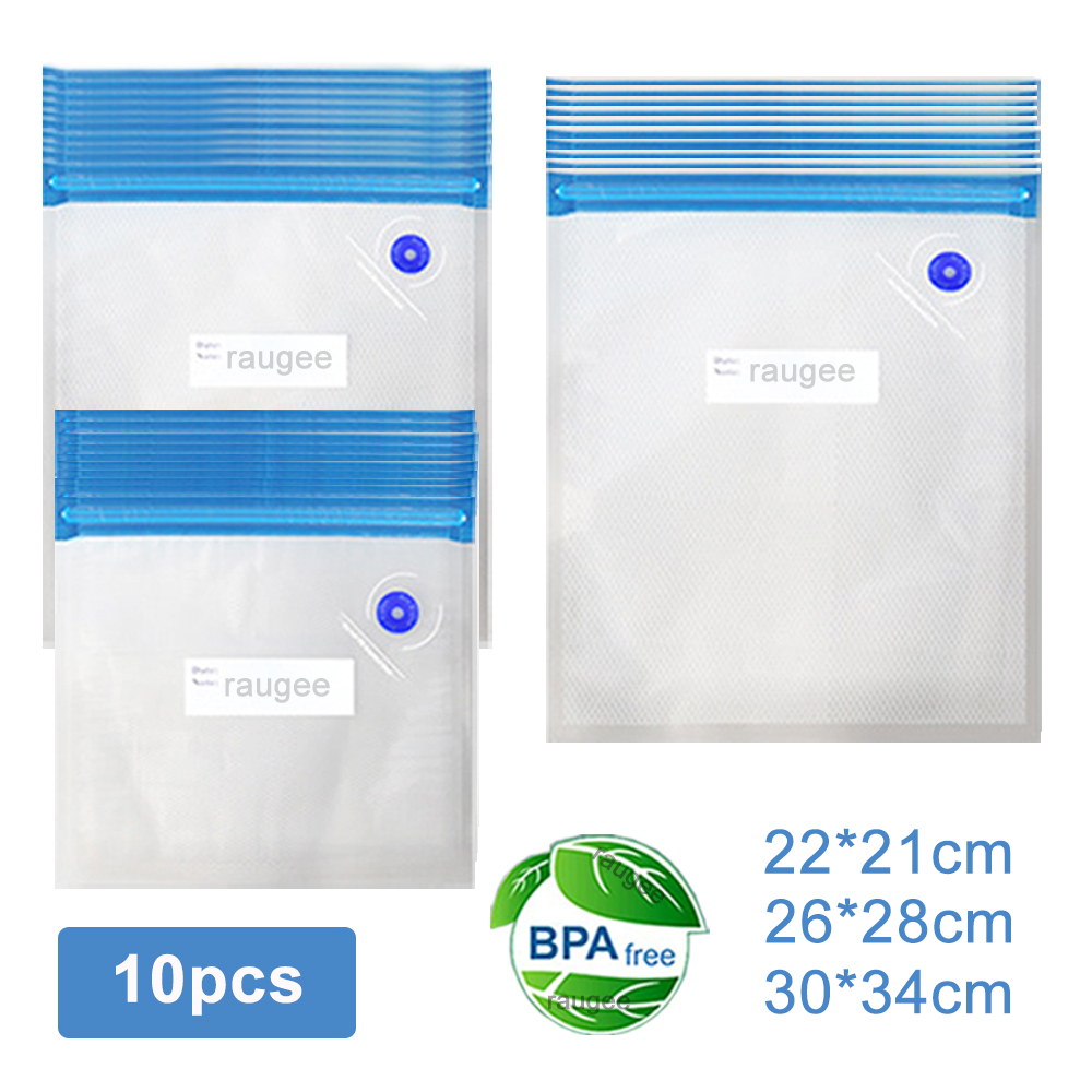 Food Storage No Plastic - Vakum Torbaları Yeniden Kullanılabilir Gıda Vakum