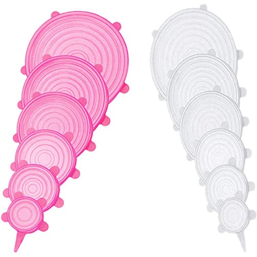 Silicone Stretch Lid - 12'li Silikon Esnek Kapak Seti, 6