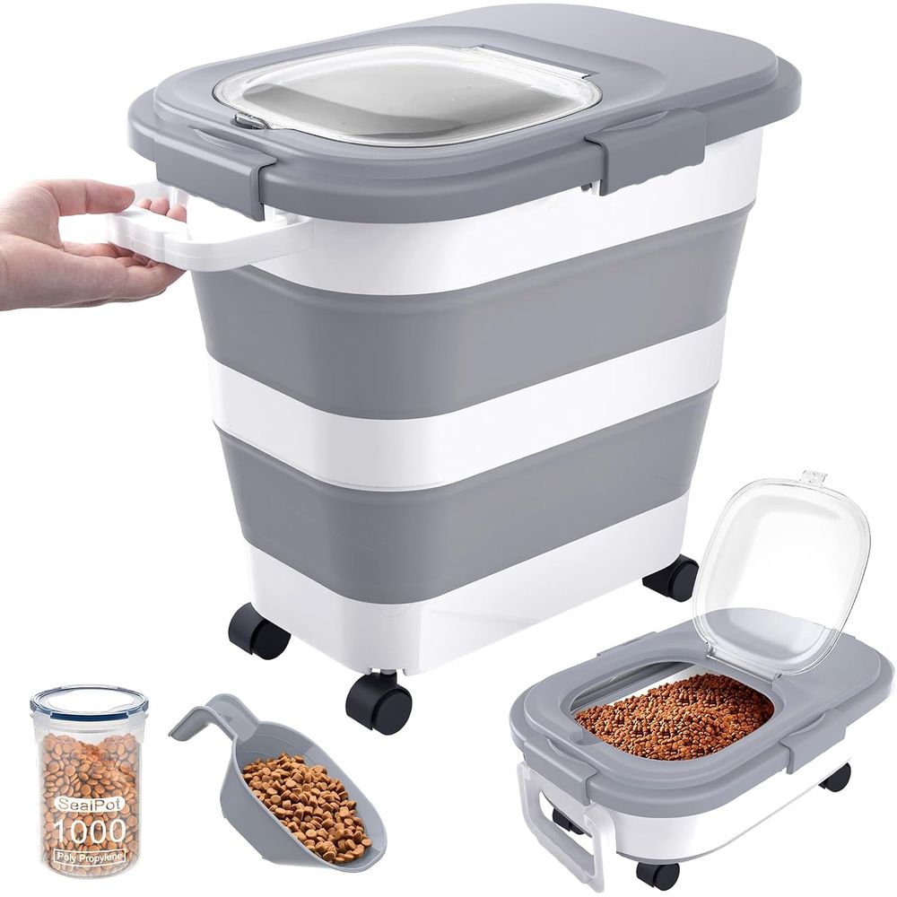 Food Storage For Dog - Hava Geçirmez Köpek Maması Saklama Kabı,