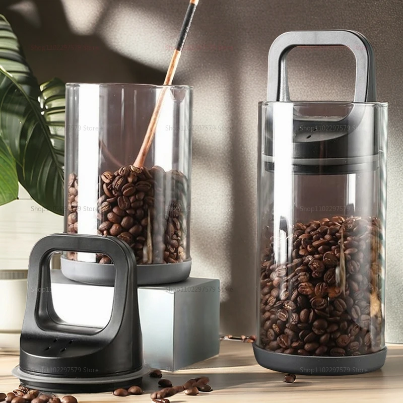 Food Storage Vacuum Containers - Kahve çekirdekleri vakum mühürlü tank şeffaf