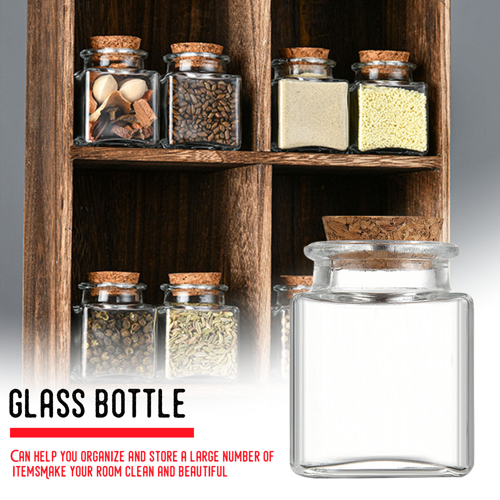 Food Storage Jars Airtight - 1/5/10 adet cam saklama kavanozları mutfak