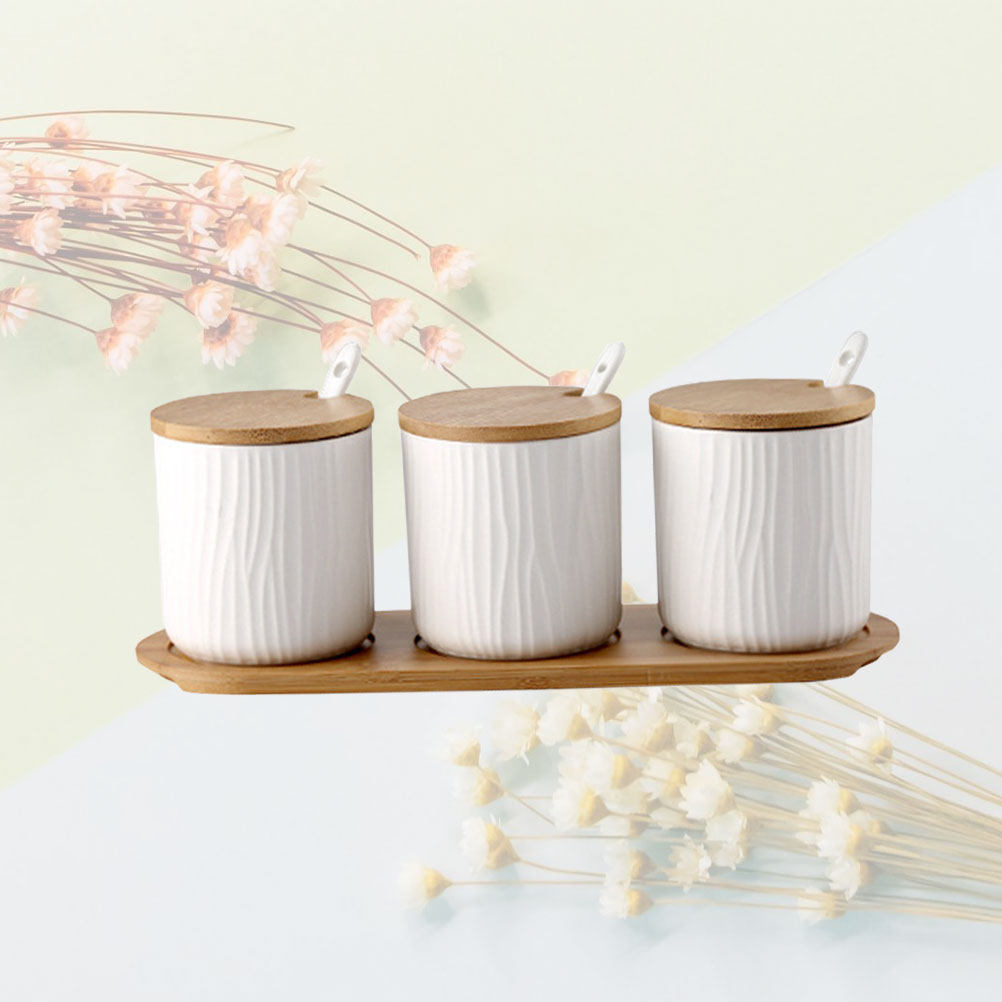 Food Storage Jars & Containers - 9.5x28.5cm Yaratıcı İskandinav Seramik Baharatlık Seti,