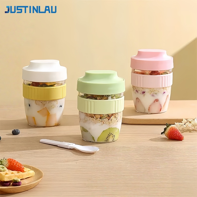 Food Storage Yogurt - JUSTINLAU Taşınabilir Kahvaltı Meyve Yulaf Yoğurt