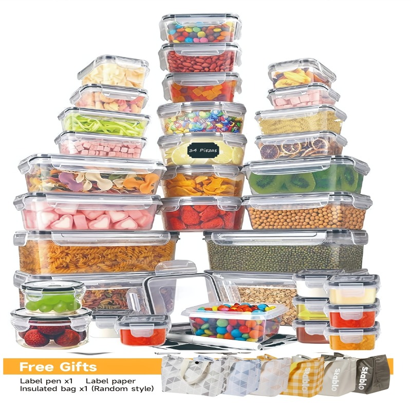 Food Storage Heat - 48 Parça BPA İçermeyen Gıda Saklama