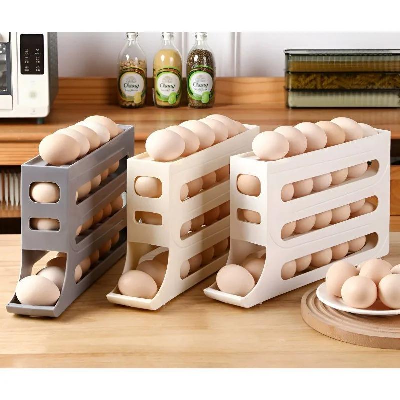 Egg Storage Holder - Buzdolabı Yumurta Saklama Kutusu Döner Mutfak