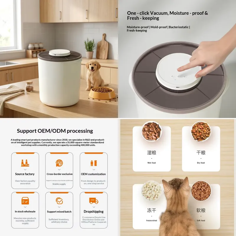 Food Storage Vacuum Containers - Akıllı Şarjlı, Vakumlu, Su Geçirmez, 13L