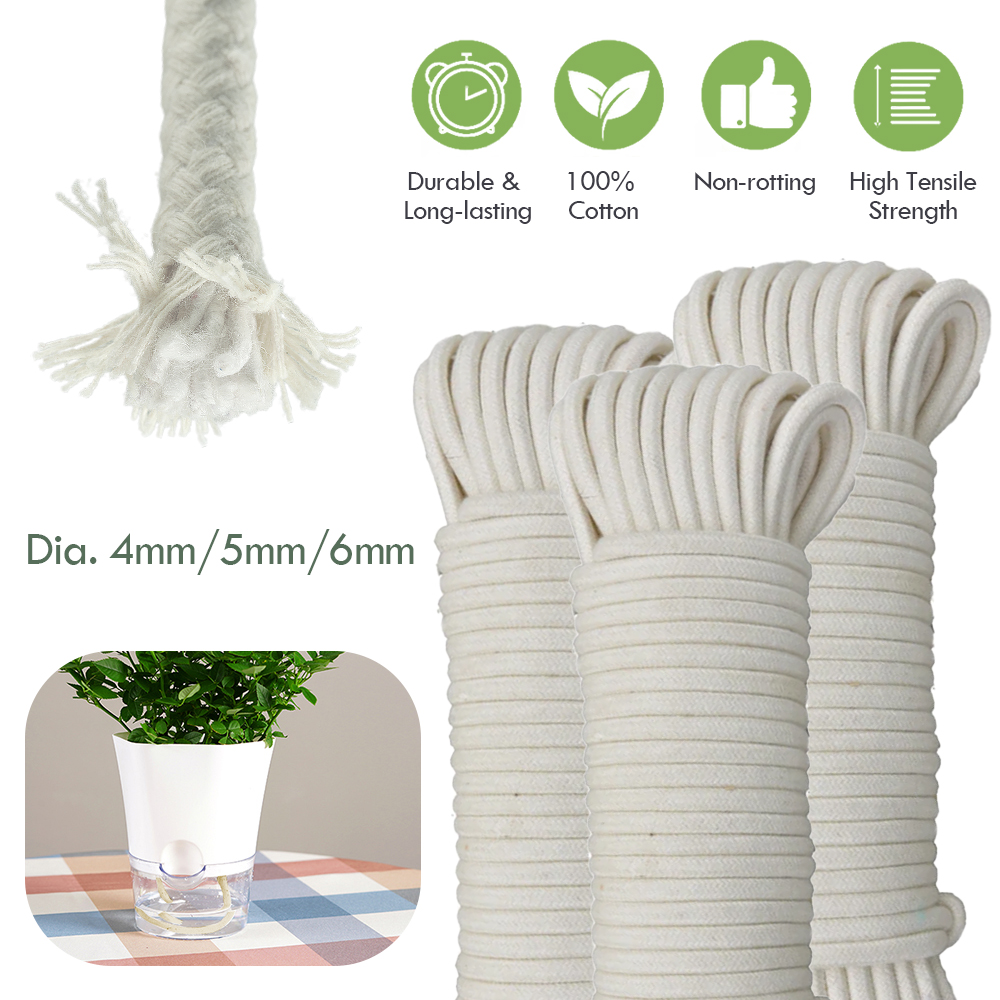 Food Storage Plants - 4/5/6mm kendini sulama pamuk fitil kordon