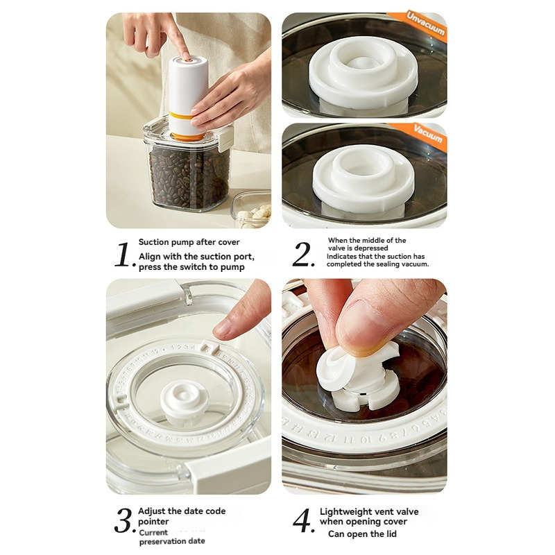 Vakum Mühür Kabı Kahve Çekirde - Food Storage Vacuum Containers incelemesi ve fiyatı