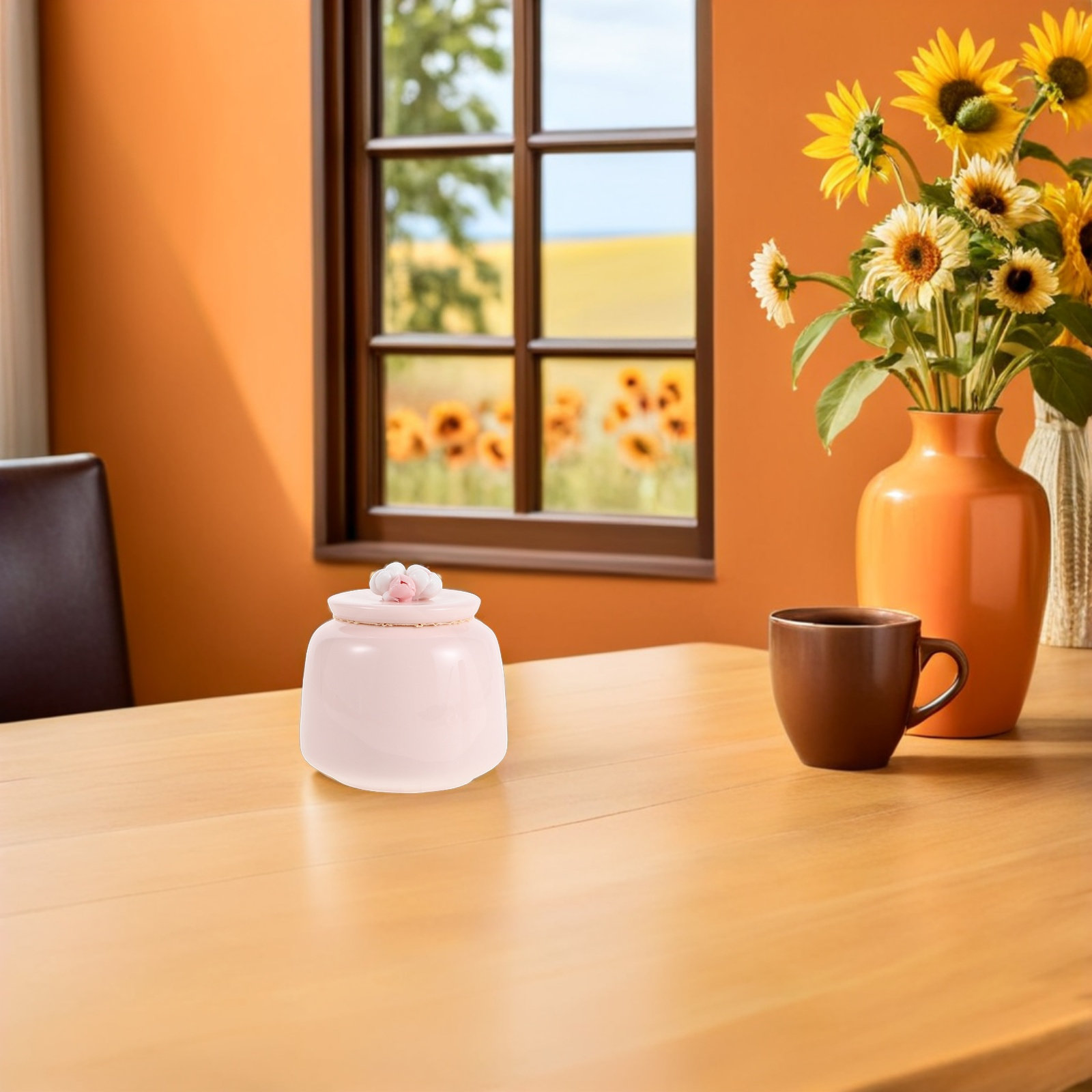 Seramik Çay Kavanozu Pembe Por - Food Storage Jars Airtight incelemesi ve fiyatı