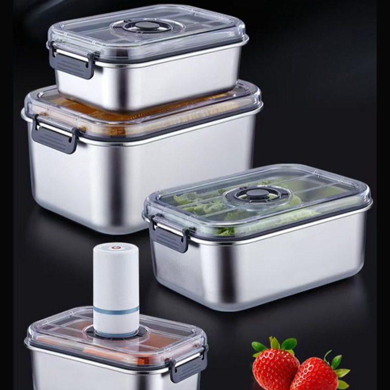 Paslanmaz Çelik Vakumlu Gıda S - Food Storage Vacuum Containers incelemesi ve fiyatı