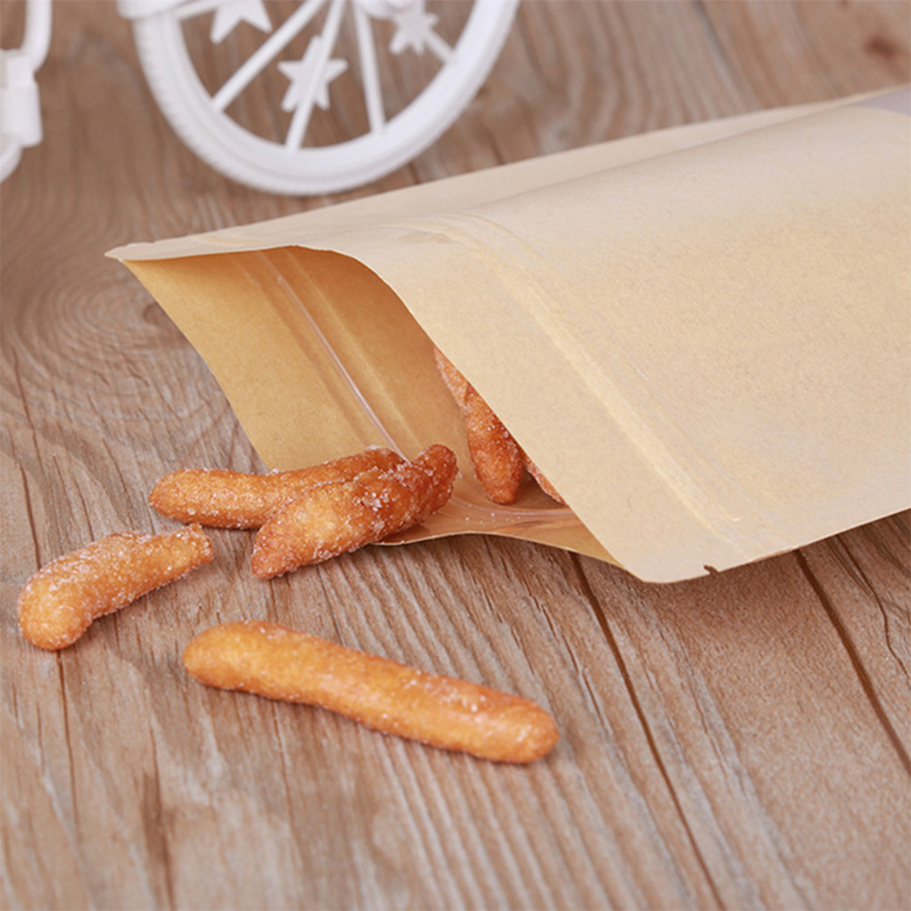 50 Adet Kraft Kağıt Fermuarlı  - Food Storage Bag incelemesi ve fiyatı