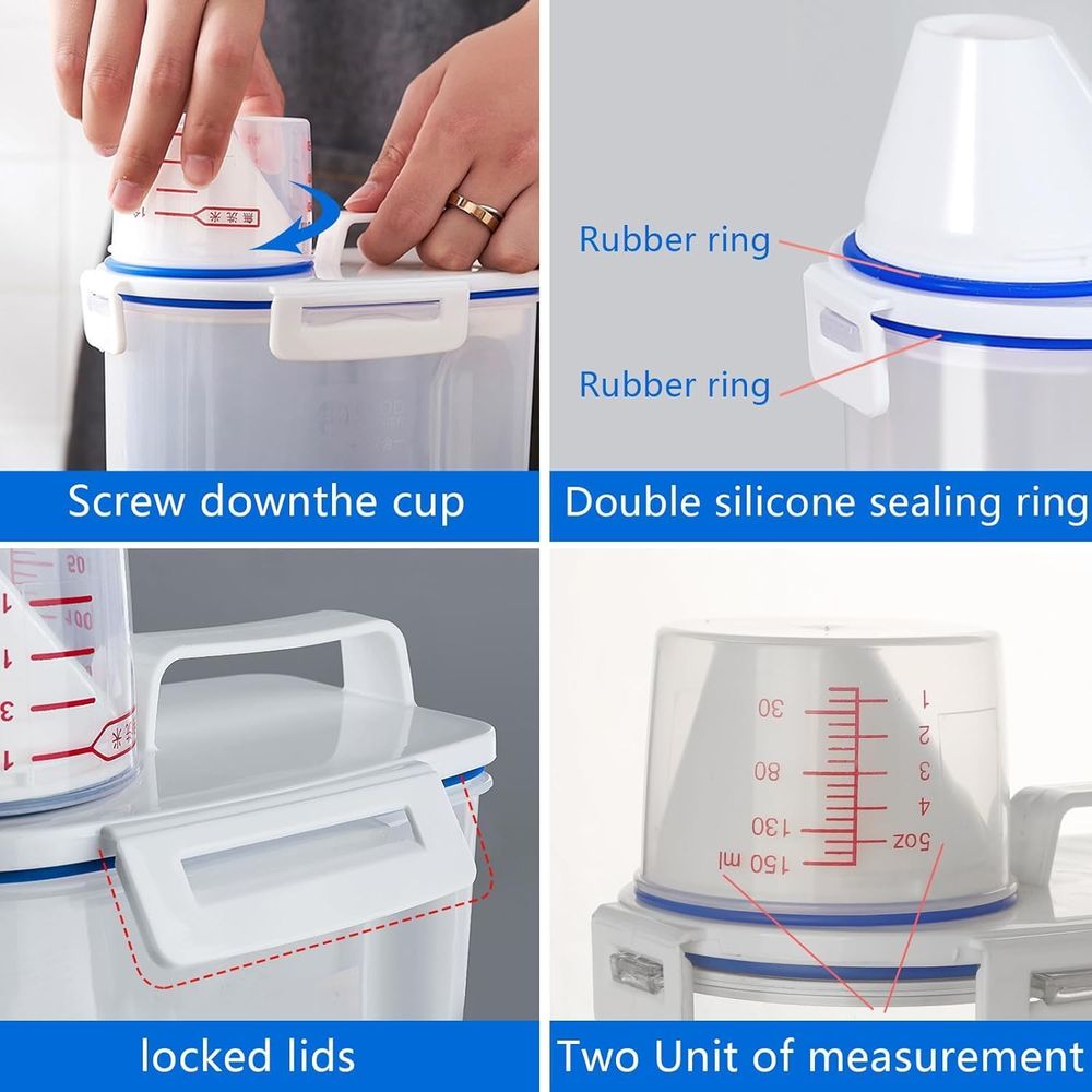5.5 Lbs Pirinç Hava Geçirmez K - Food Storage No Plastic incelemesi ve fiyatı