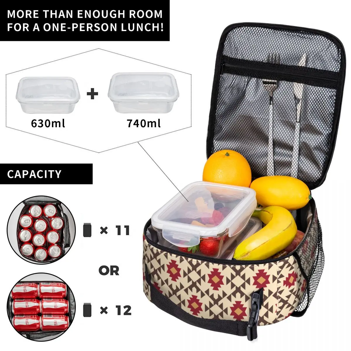 Navajo Aztek Etnik Desenli Yal - Food Storage Bag incelemesi ve fiyatı