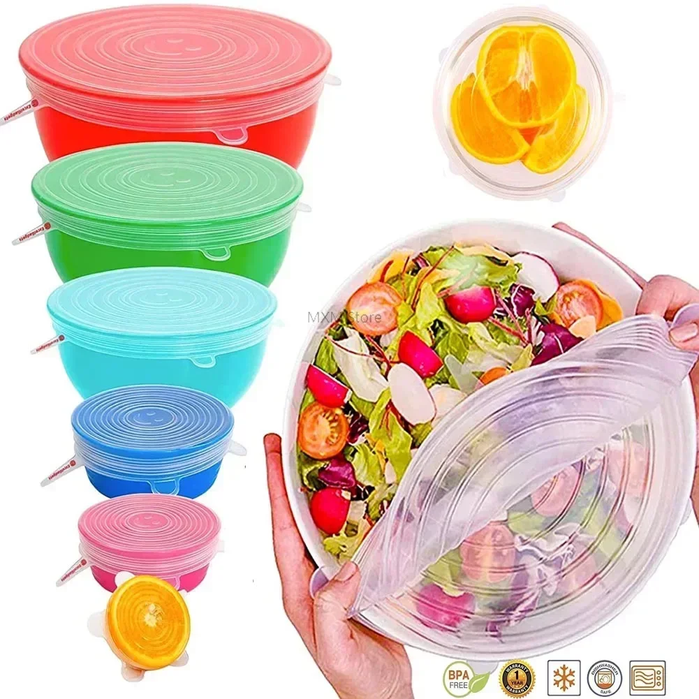 Evrensel mutfak eşyası kapak m - Silicone Stretch Lid incelemesi ve fiyatı