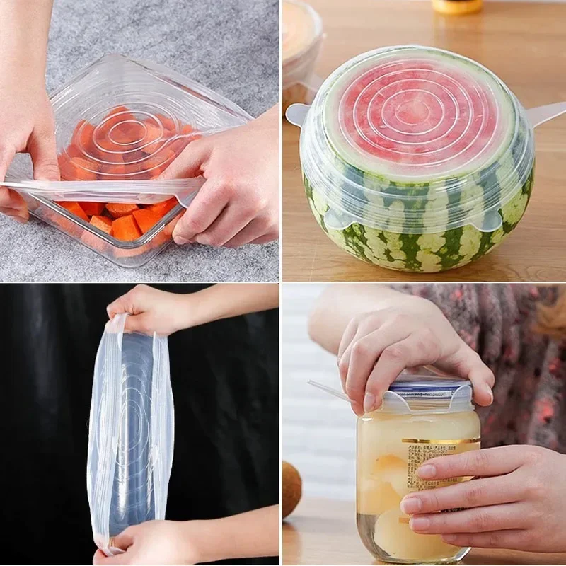 Evrensel mutfak eşyası kapak m - Silicone Stretch Lid incelemesi ve fiyatı