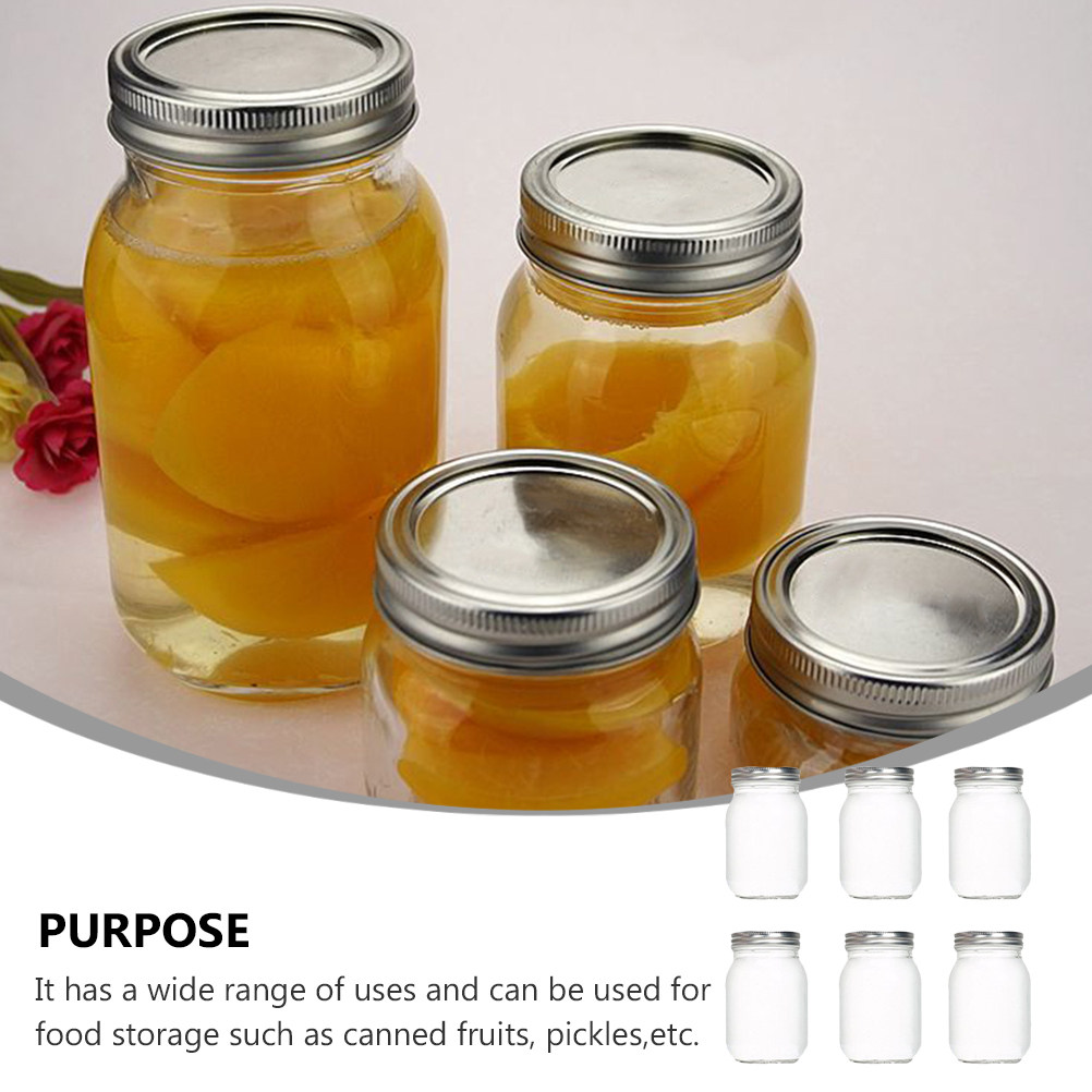 6 adet şeffaf yuvarlak cam kav - Food Storage Jars Airtight incelemesi ve fiyatı