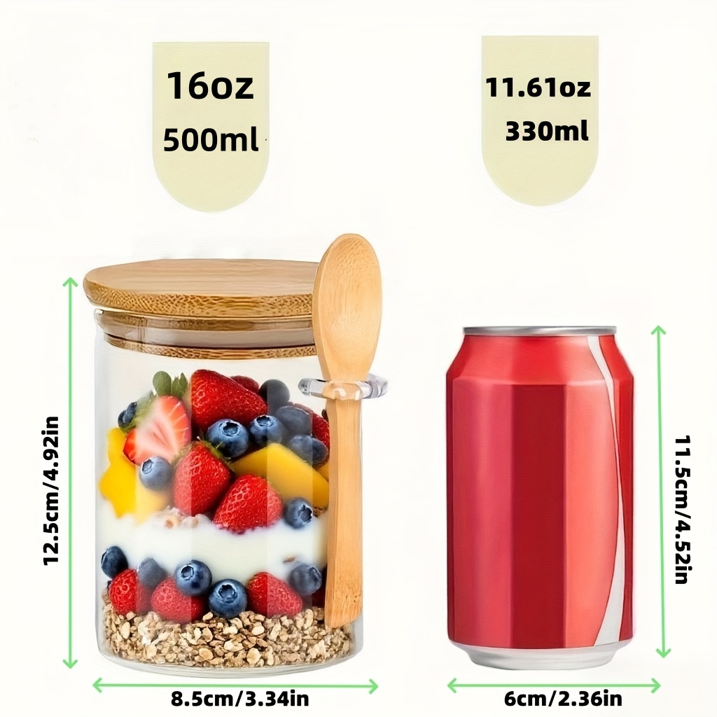 1/2/4/8 Parça Yulaf Ezmesi Cam - Food Storage Yogurt incelemesi ve fiyatı
