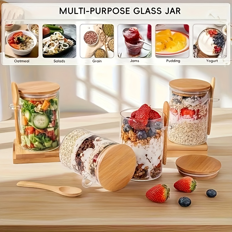 1/2/4/8 Parça Yulaf Ezmesi Cam - Food Storage Yogurt incelemesi ve fiyatı