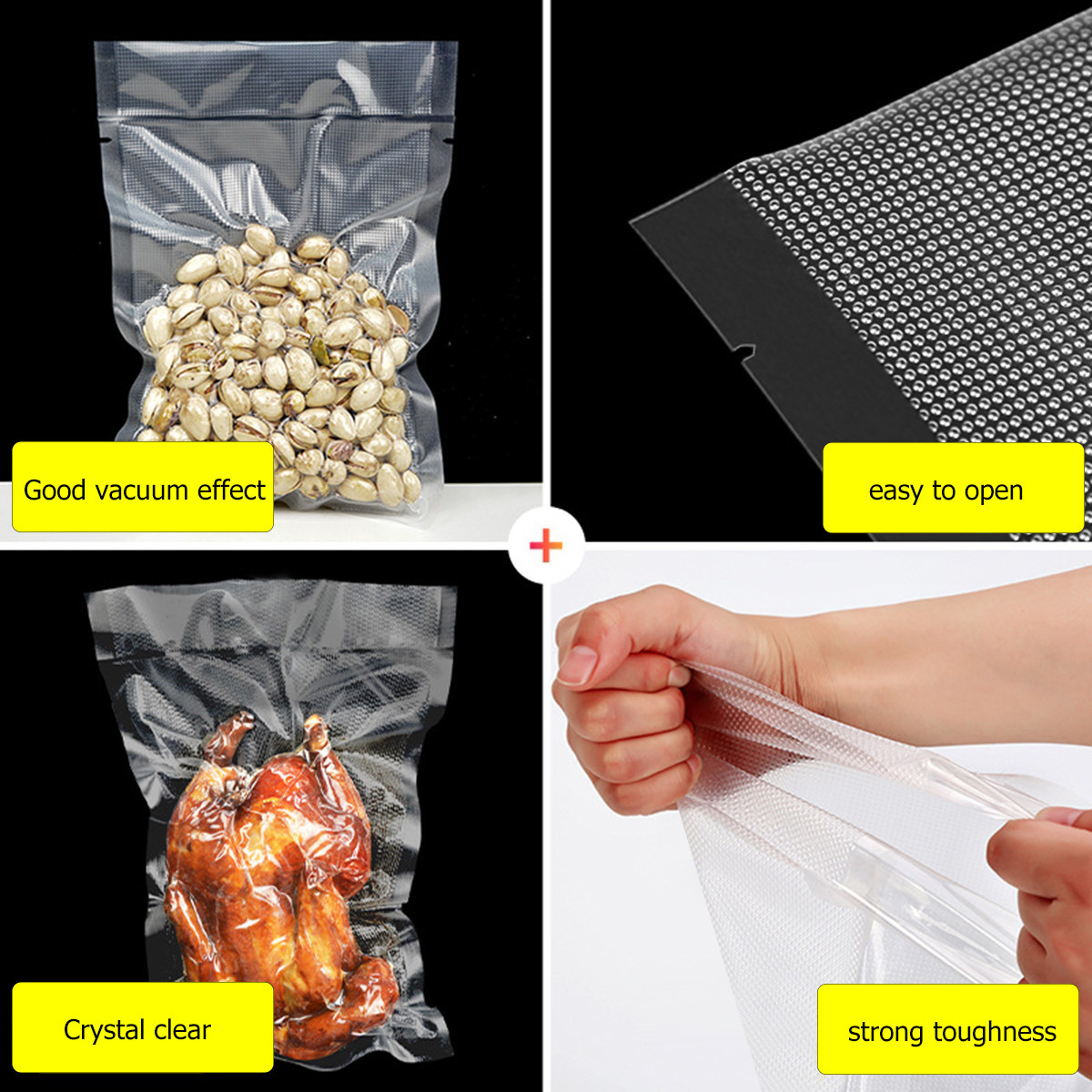 100 Adet Şeffaf Vakum Kapatma  - Food Storage Bag incelemesi ve fiyatı