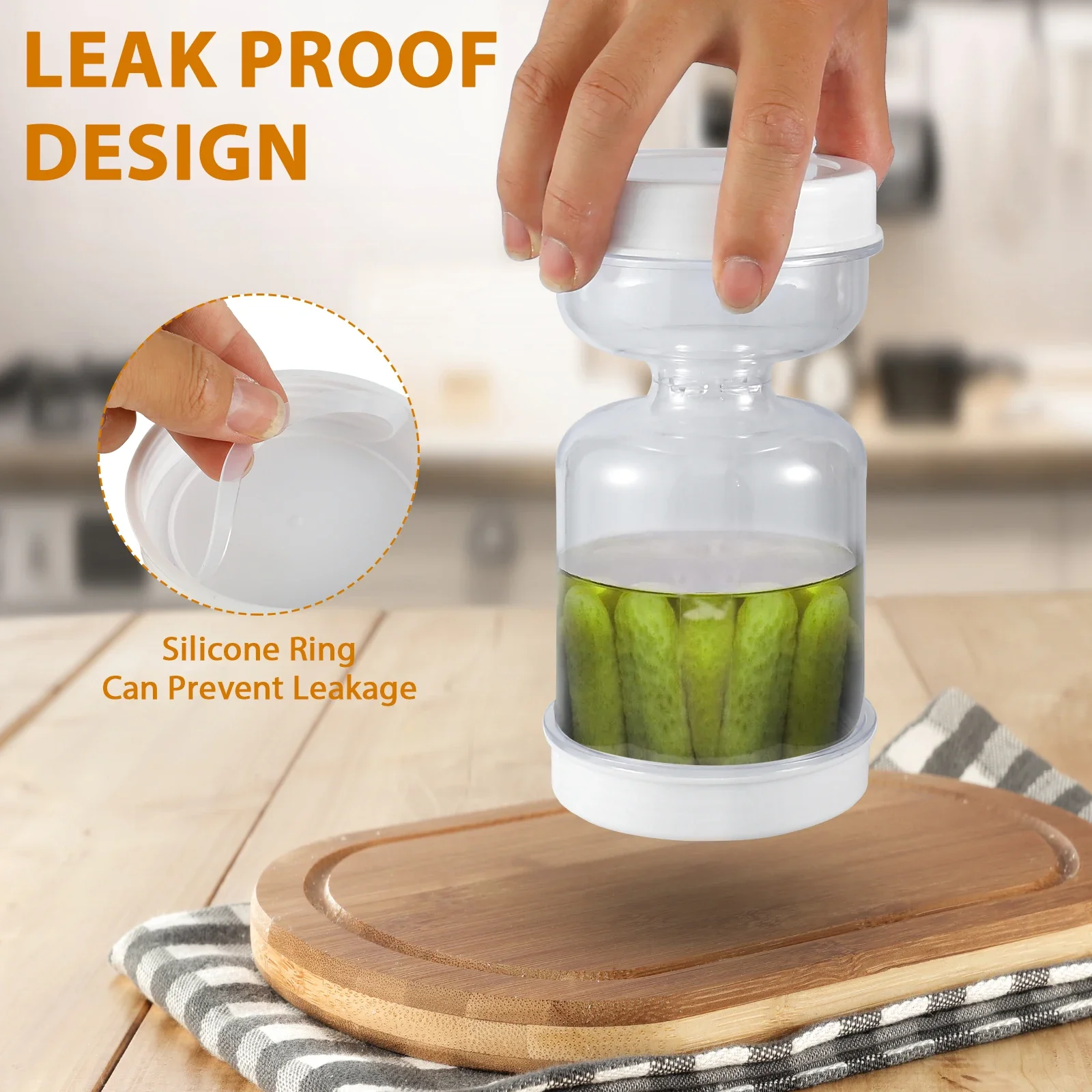 Turşu Kabı Islak ve Kuru Ayırm - Food Storage Jars Airtight incelemesi ve fiyatı