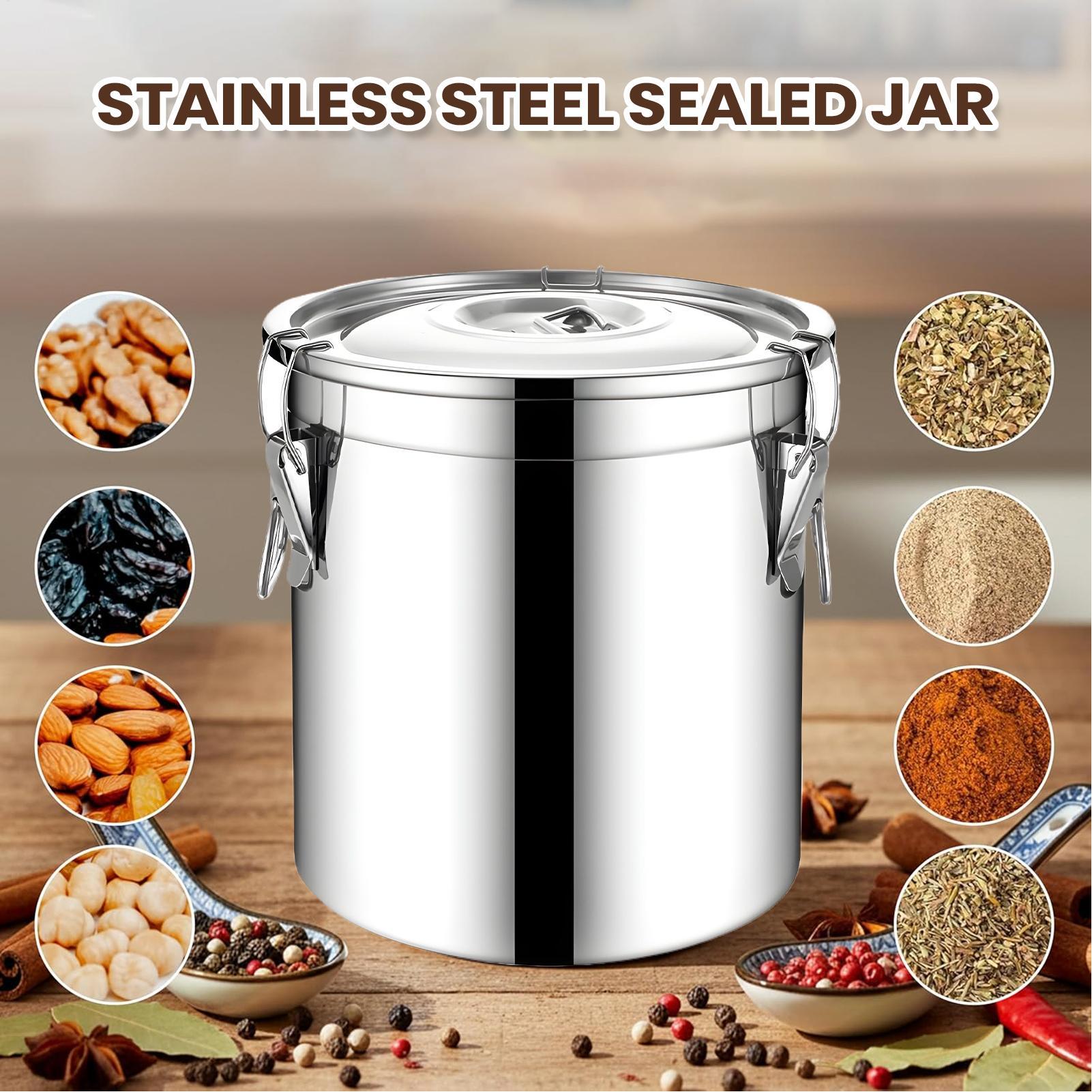 6L Paslanmaz Çelik Hava Geçirm - Food Storage Jars Airtight incelemesi ve fiyatı