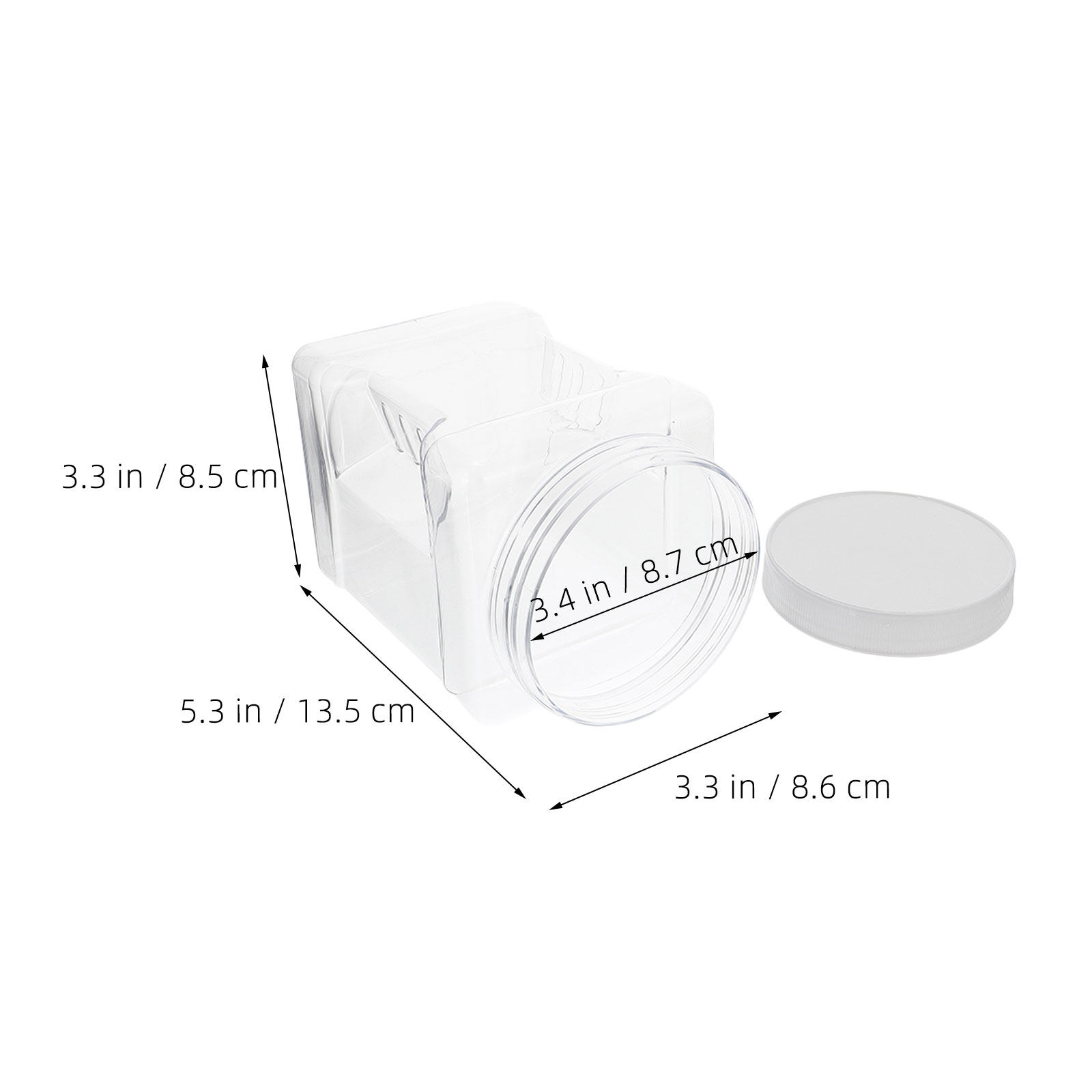 6 Adet Şeffaf Kare Hava Geçirm - Food Storage Jars Airtight incelemesi ve fiyatı