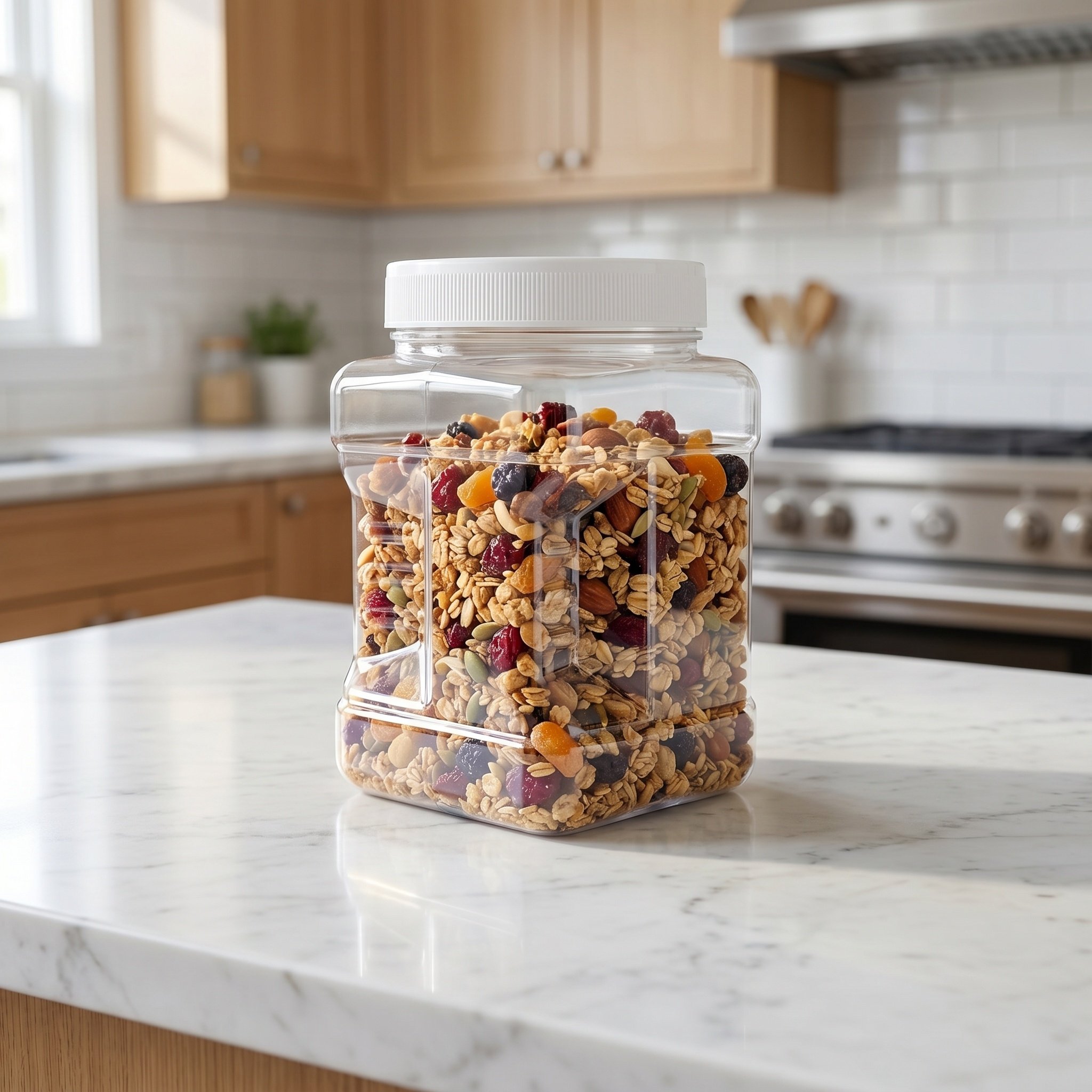 6 Adet Şeffaf Kare Hava Geçirm - Food Storage Jars Airtight incelemesi ve fiyatı