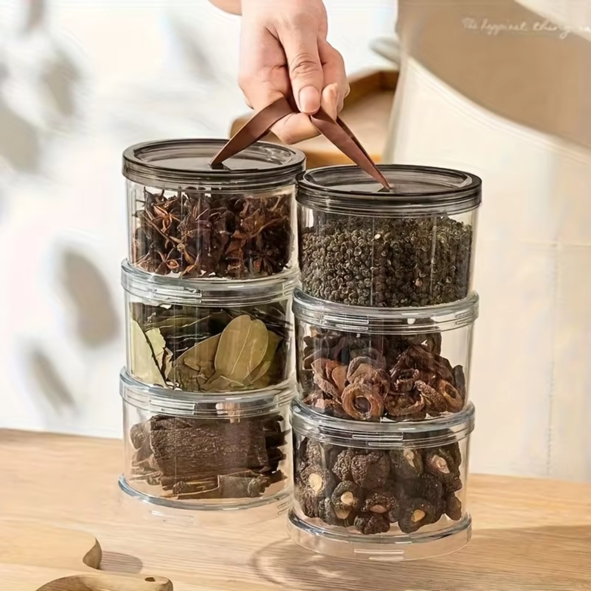 3 Katmanlı Yuvarlak El Tipi Ba - Food Storage Jars & Containers incelemesi ve fiyatı