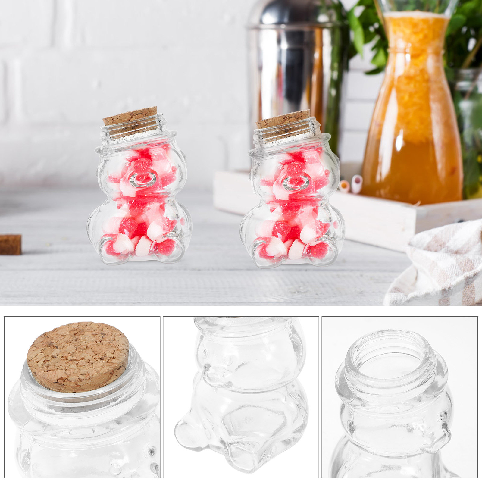 4 adet cam şeker kavanozu seti - Food Storage Jars Airtight incelemesi ve fiyatı