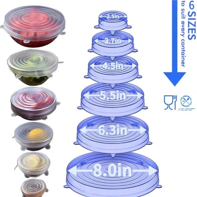 1/2 set Yeniden Kullanılabilir - Silicone Stretch Lid incelemesi ve fiyatı