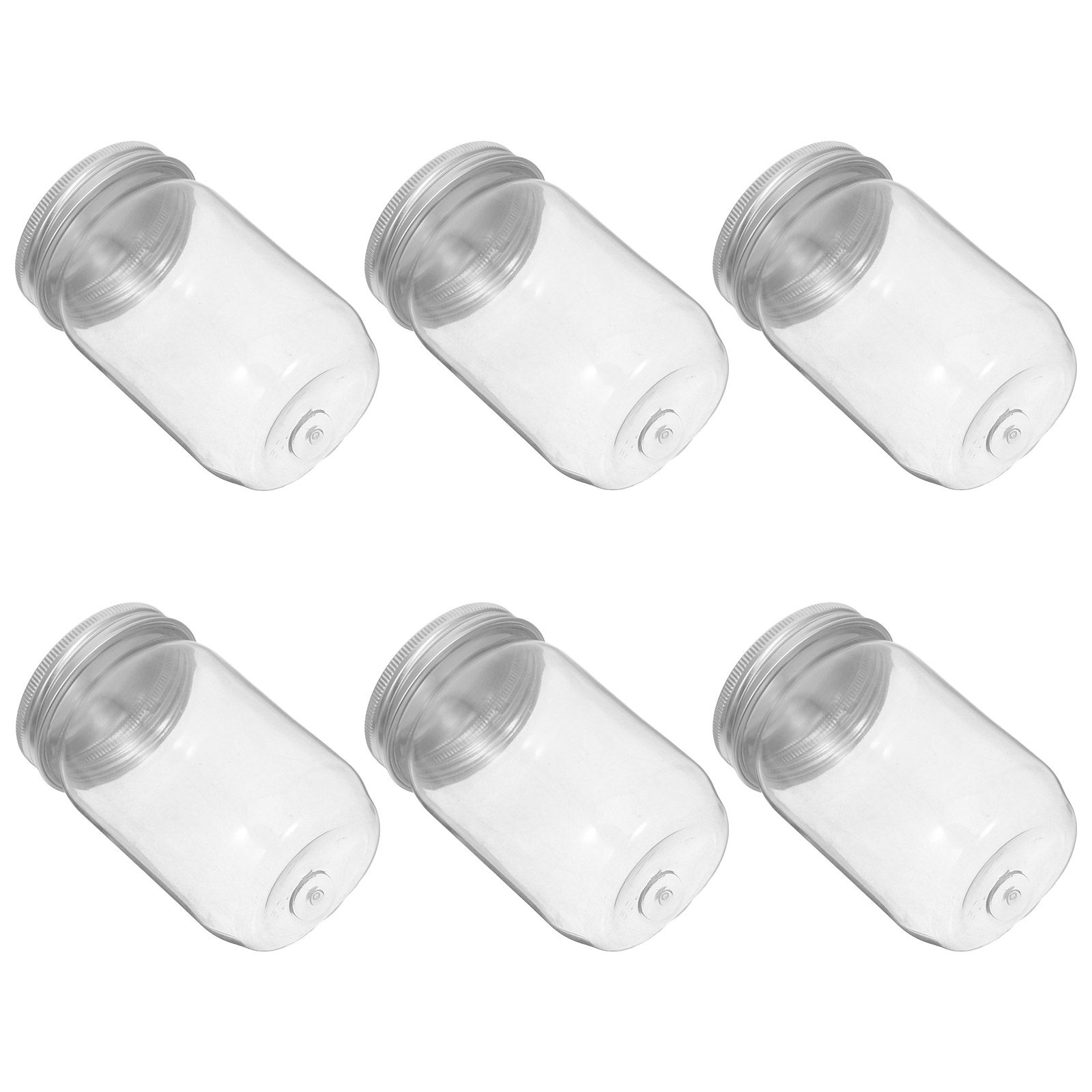 6 adet şeffaf plastik Mason ka - Food Storage Jars Airtight incelemesi ve fiyatı