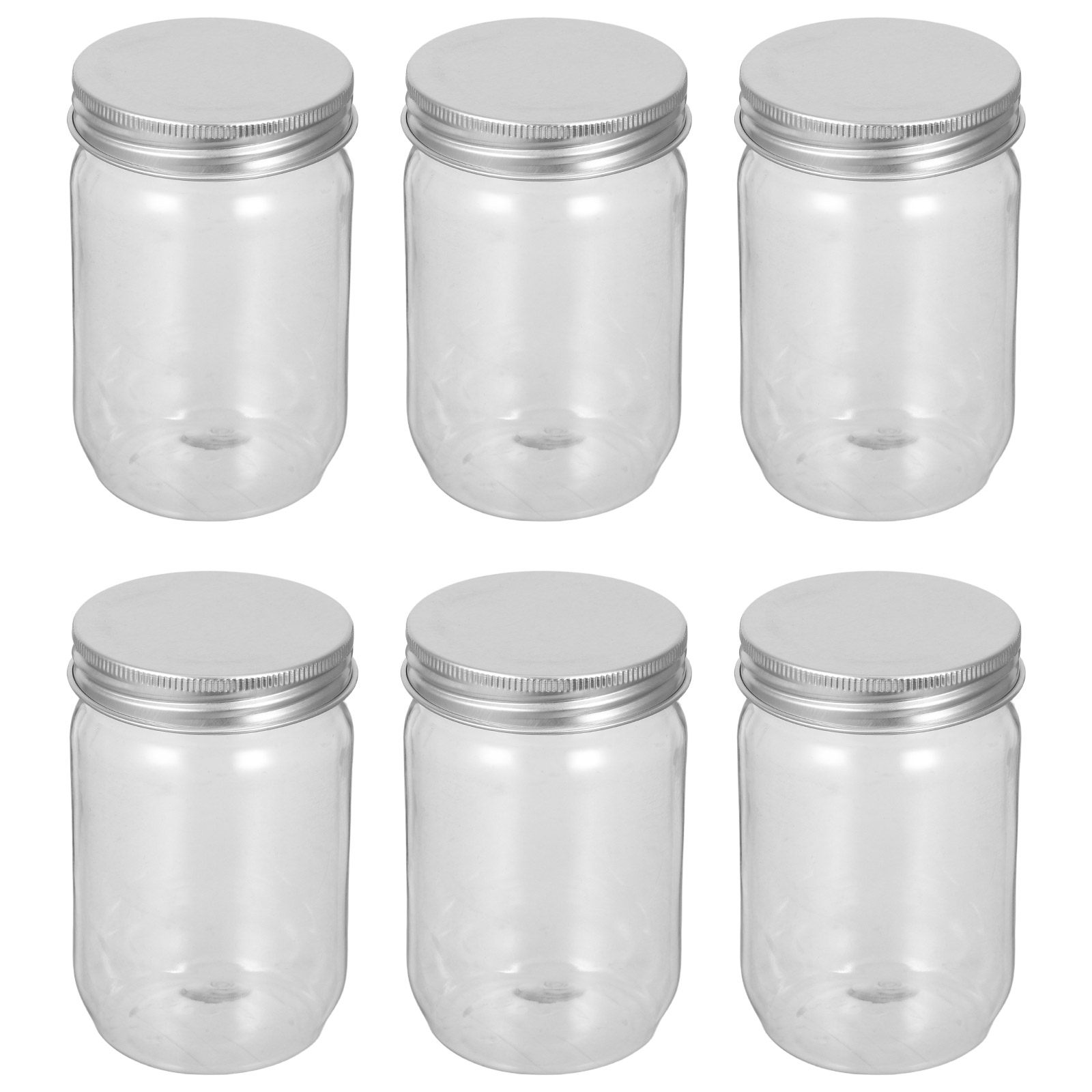 6 adet şeffaf plastik Mason ka - Food Storage Jars Airtight incelemesi ve fiyatı